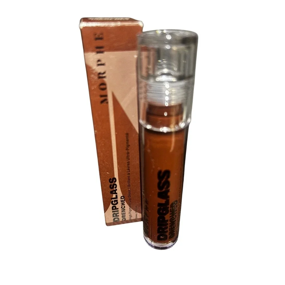 Morphe Dripglass Drenched High Pigment Lip Gloss Cocoa Melt Brown New in Box